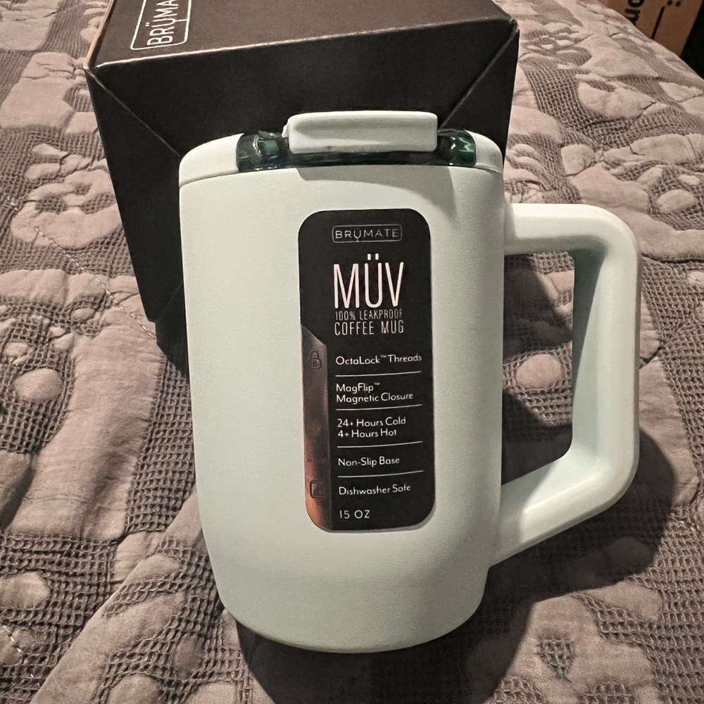 BrüMate 15oz Muv light blue coffee mug